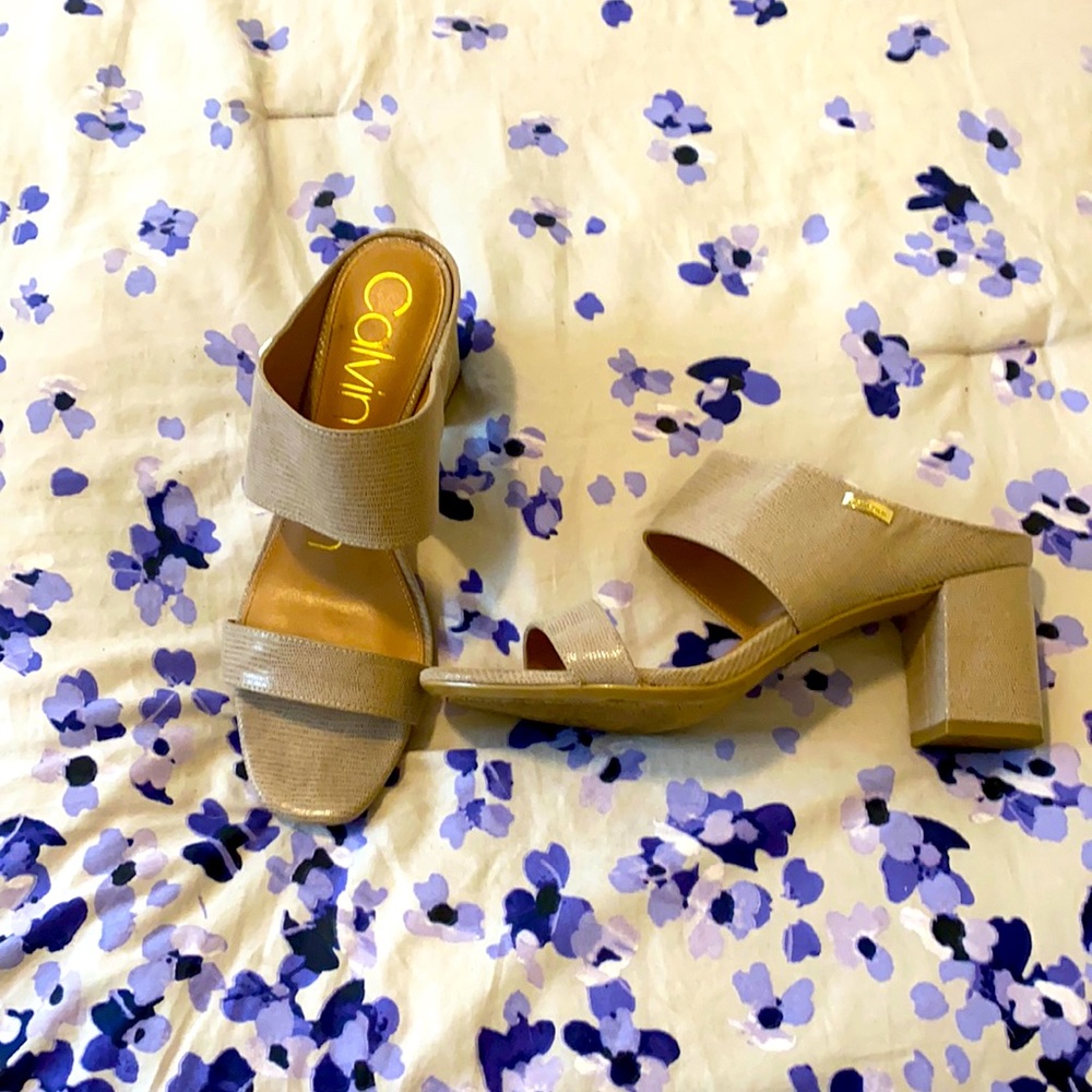 Calvin Klein Alligator Heels